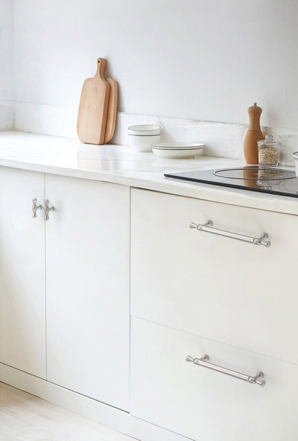 Brass Cabinet Door Knobs and Pulls - Silver - Image 10