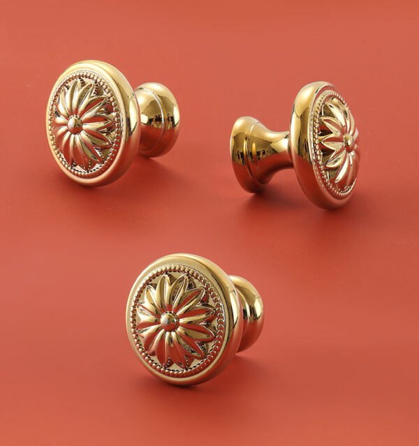 Antique Brass Door Knobs Cabinet Hardware - Image 11
